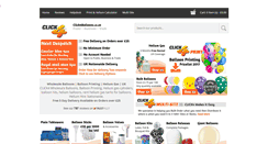 Desktop Screenshot of click4balloons.co.uk